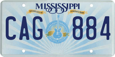 MS license plate CAG884