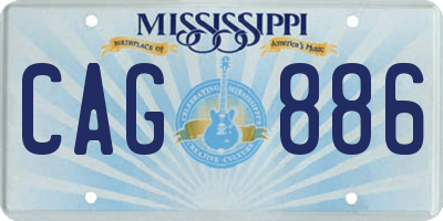 MS license plate CAG886