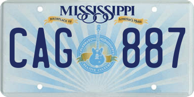 MS license plate CAG887