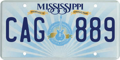 MS license plate CAG889