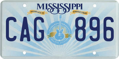 MS license plate CAG896