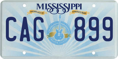 MS license plate CAG899