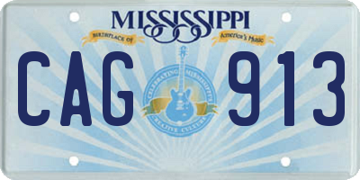 MS license plate CAG913