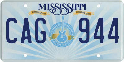 MS license plate CAG944