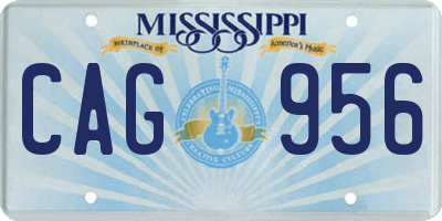 MS license plate CAG956