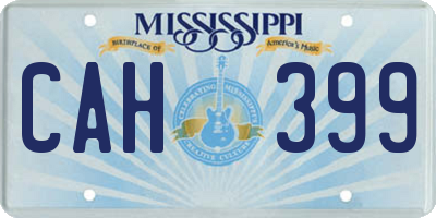 MS license plate CAH399