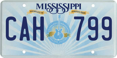 MS license plate CAH799