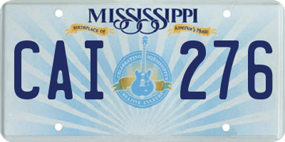 MS license plate CAI276