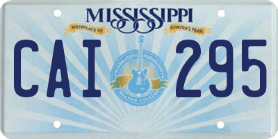 MS license plate CAI295