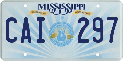 MS license plate CAI297
