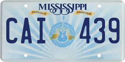 MS license plate CAI439
