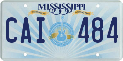 MS license plate CAI484
