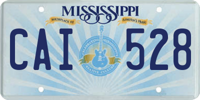 MS license plate CAI528