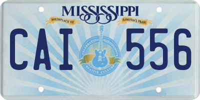 MS license plate CAI556