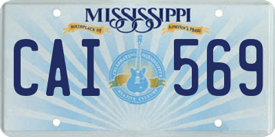 MS license plate CAI569