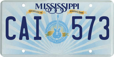MS license plate CAI573