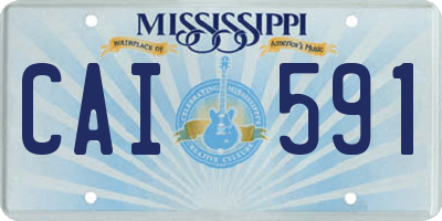 MS license plate CAI591