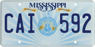 MS license plate CAI592