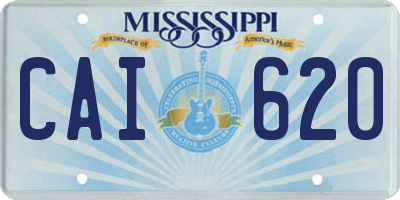 MS license plate CAI620