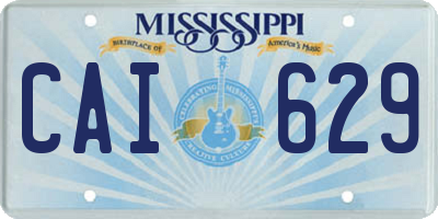 MS license plate CAI629