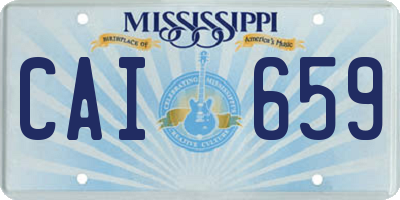 MS license plate CAI659