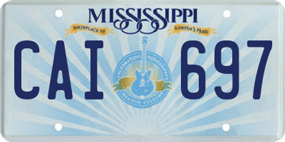 MS license plate CAI697
