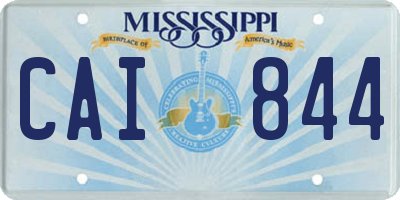 MS license plate CAI844