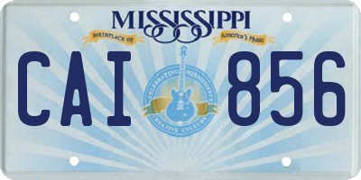 MS license plate CAI856