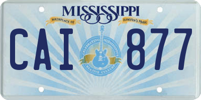 MS license plate CAI877