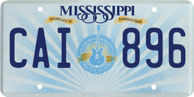 MS license plate CAI896