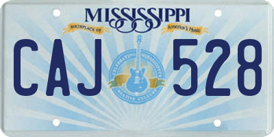 MS license plate CAJ528