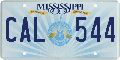 MS license plate CAL544