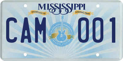 MS license plate CAM001