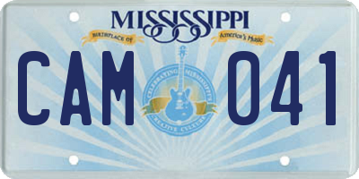 MS license plate CAM041