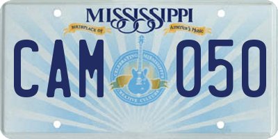 MS license plate CAM050