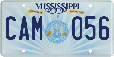 MS license plate CAM056