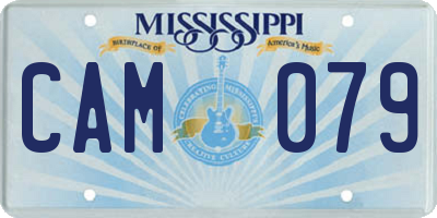MS license plate CAM079
