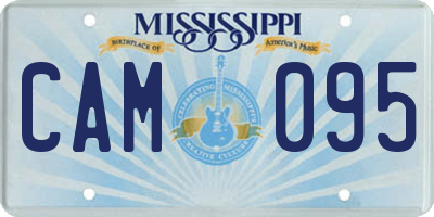 MS license plate CAM095
