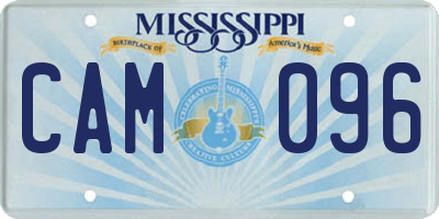 MS license plate CAM096