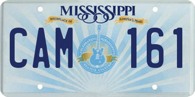 MS license plate CAM161
