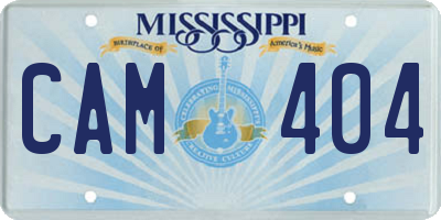 MS license plate CAM404