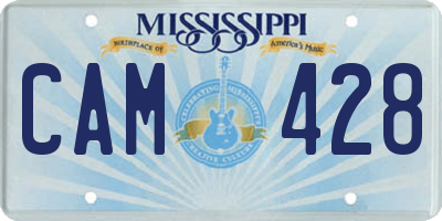 MS license plate CAM428