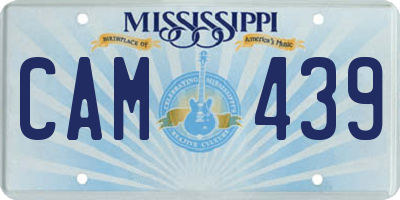 MS license plate CAM439