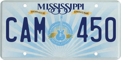 MS license plate CAM450