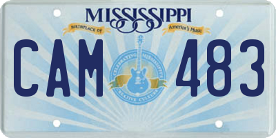 MS license plate CAM483