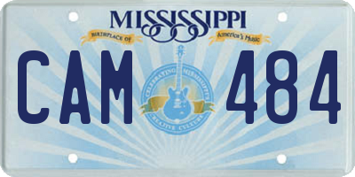 MS license plate CAM484