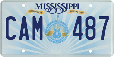 MS license plate CAM487