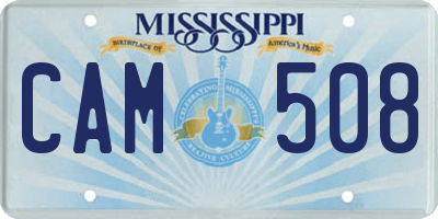 MS license plate CAM508