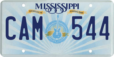 MS license plate CAM544