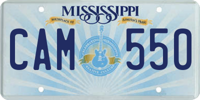 MS license plate CAM550
